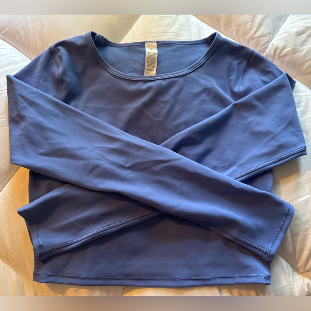 lululemon athletica Blue Crop Top